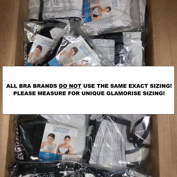 Glamorise SPORT Bra 36C (DOUBLE-LAYER) Wicking (PADDED-STRAPS) WHITE NEW - Picture 11 of 14